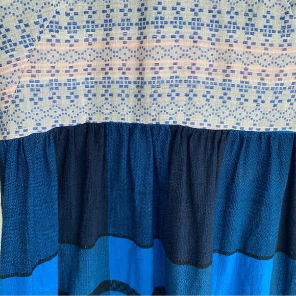 Ace & Jig x Barneys Mixed Media Blue Dress Women’s Small EUC - Picture 6 of 13